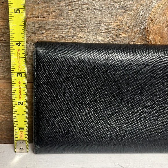 Original Prada Black Saffiano Leather Wallet with Milano logo - Picture 8 of 14